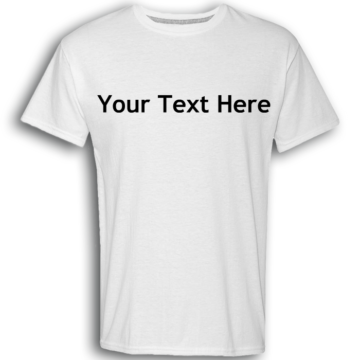 White Shirt - Black Text