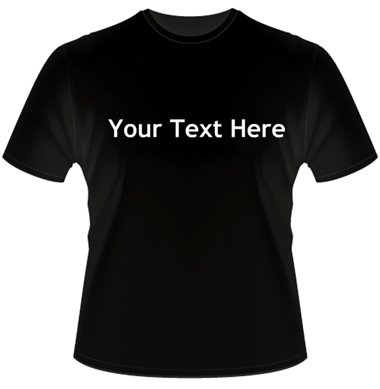 Black Shirt - White Text