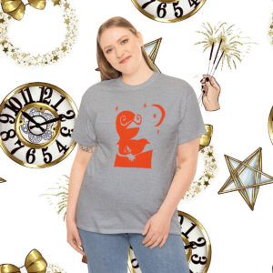 Sheldon Good Night Shirt, Orange Graphic Luminous Fish Effect, Men’s, Women’s, BBT Fans, Sheldon Lovers, Gift T-Shirt