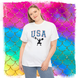 USA Weightlifting Shirt, Summer Games 2024 Weightlifting, Men’s, Women’s, USA 2024 Weightlifting Shirt, USA Fans, Gift T-Shirt