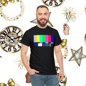 Sheldon Test Pattern Shirt, Color Bars SMPTE, Bozeman Reaction, Men’s, Women’s, Sheldon Lover Gift T-Shirt