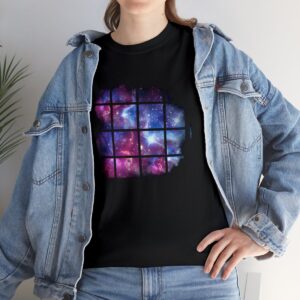 Space Lovers Shirt,  Galaxy Grid II Shirt, Space Window, Short-Sleeve, Men’s, Women’s, Window Into Space, Sheldon Lovers Gift T-Shirt