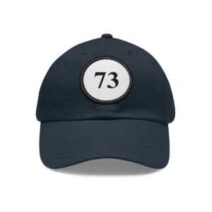 Sheldon Number 73 Dad Hat, The Thespian Catalyst, Men’s, Women’s, The Best Number Is 73, 73 Dad Hat Printed on Leather Patch