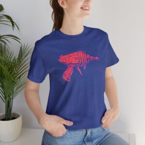 Sheldon Flash Raygun Shirt, BBT Lovers, The Killer Robot Instability, Men’s, Women’s, Short Sleeve. Sheldon Fans Gift T-Shirt