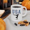 USA Women's Gymnastics Mug, USA Lovers Gift Mug, USA Women's Gymnastics Lovers Mug, Custom USA Games 2024 Mug Cocoa Lovers, USA 11oz Mug - Image 7