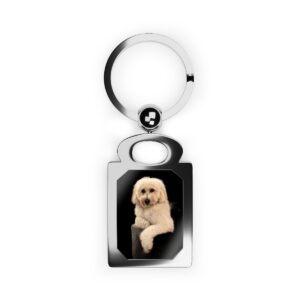 Personalized Keychains, Your Pet On A Rectangle Photo Keyring, Pet Lovers, Dog Owners, Cat Owners Your Pet Photo Custom Keyring