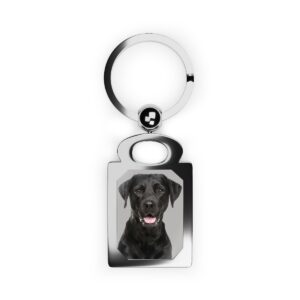 Black Labrador Retriever Keyring, Dog Lovers Keychain, Custom Black Lab Keyring, Black Lab Dog Owners, Black Labrador Retriever Gift Keyring