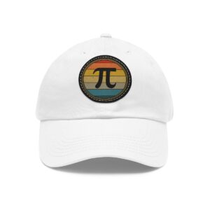 Pi Math Lovers, Pi Symbol Dad Hat, Students Hats, Men’s Hats, Women’s Hats, Pi Day Math Students Teachers Dad Hat with Printed Leather Patch