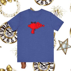 Sheldon Flash Raygun Shirt, BBT Lovers, The Killer Robot Instability, Men’s, Women’s, Short Sleeve. Sheldon Fans Gift T-Shirt